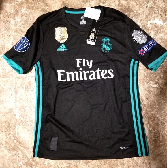 real madrid jersey black and blue